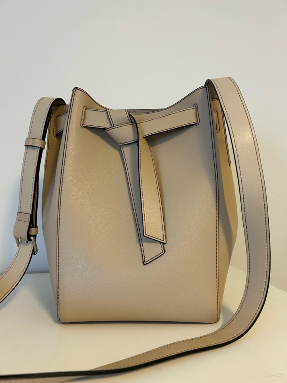 French Connection Bucket Bag with Knot Detail